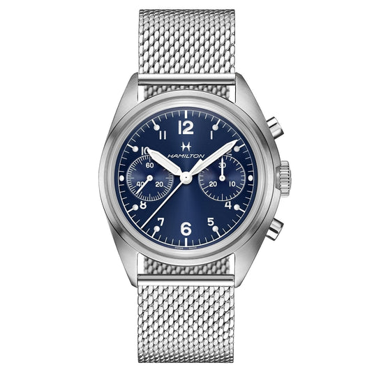 HAMILTON Khaki Aviation Pilot Pioneer Mechanical Chronograph 40mm Watch