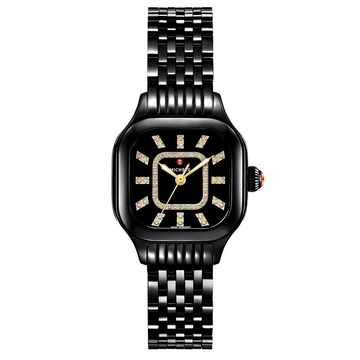 MICHELE Meggie Black Diamond 29mm Watch