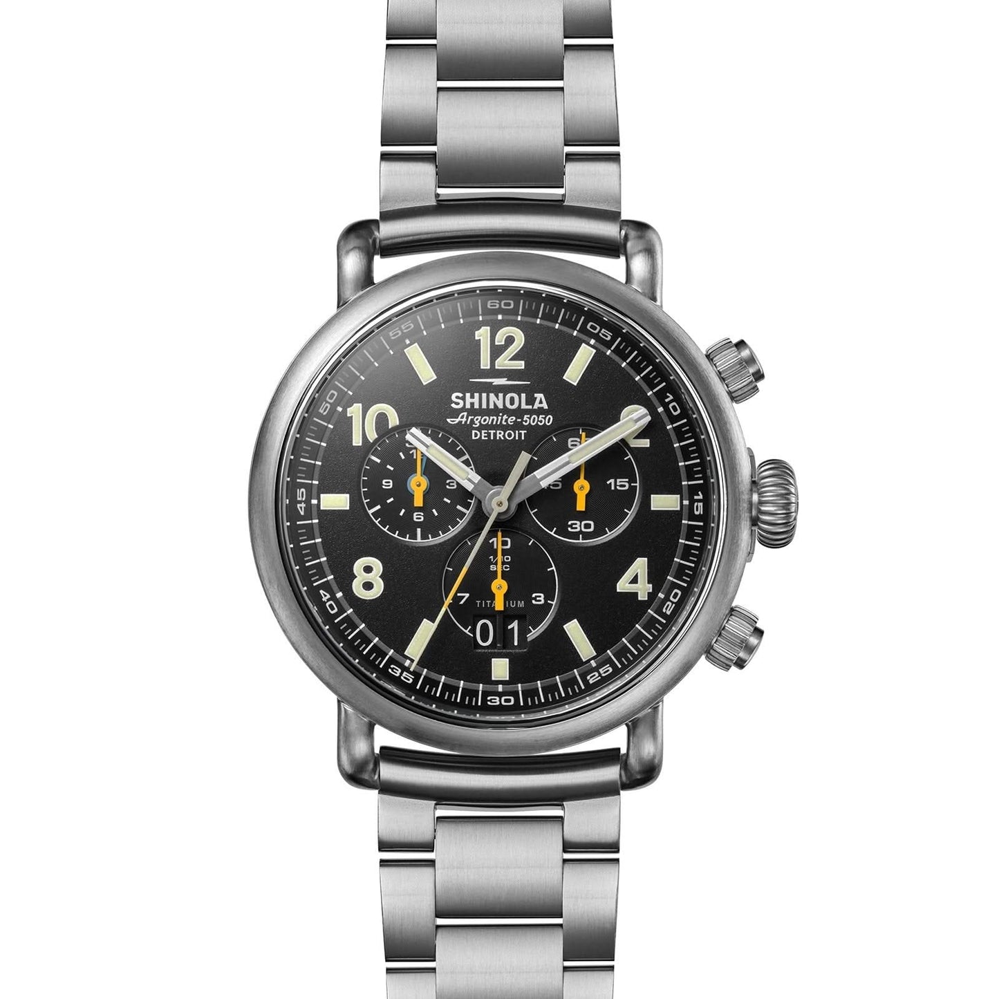 SHINOLA Runwell Chronograph West Wind Quartz 42mm Watch Gift Set