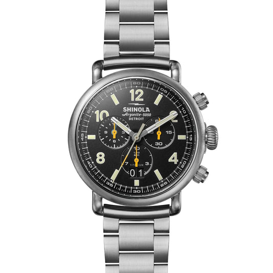 SHINOLA Runwell Chronograph West Wind Quartz 42mm Watch Gift Set