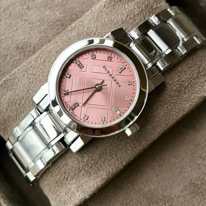 BUR Blush Check Dial Women's Bracelet Watch