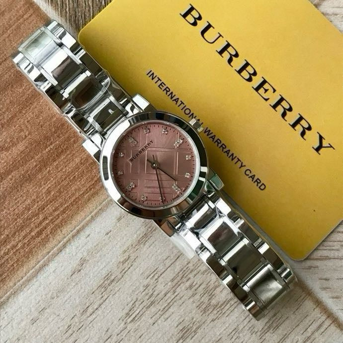 BUR Blush Check Dial Women's Bracelet Watch