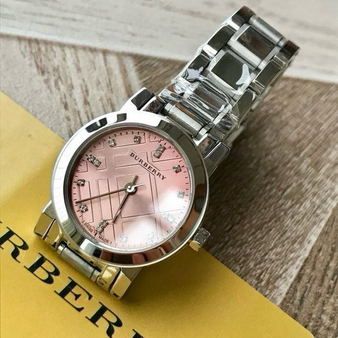 BUR Blush Check Dial Women's Bracelet Watch