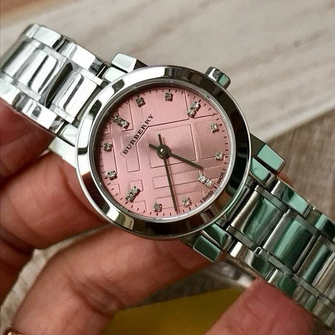 BUR Blush Check Dial Women's Bracelet Watch