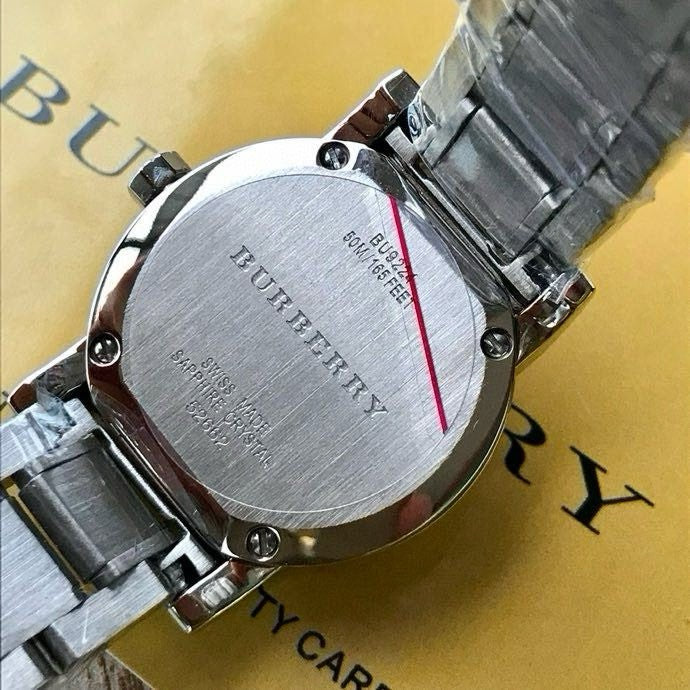 BUR Luminous White Dial Women's Bracelet Watch