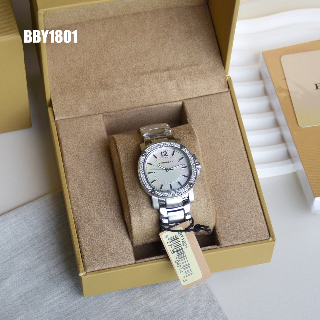 BUR Embellished Bezel Women's Bracelet Watch