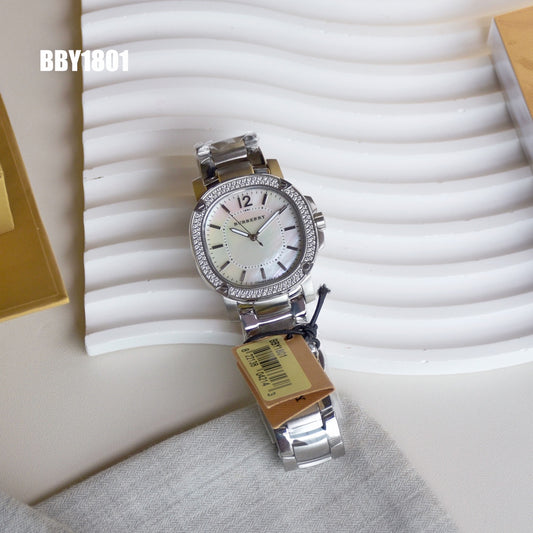 BUR Embellished Bezel Women's Bracelet Watch
