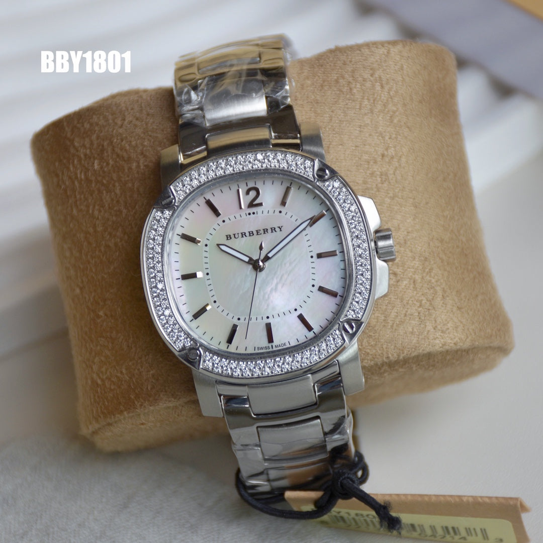 BUR Embellished Bezel Women's Bracelet Watch