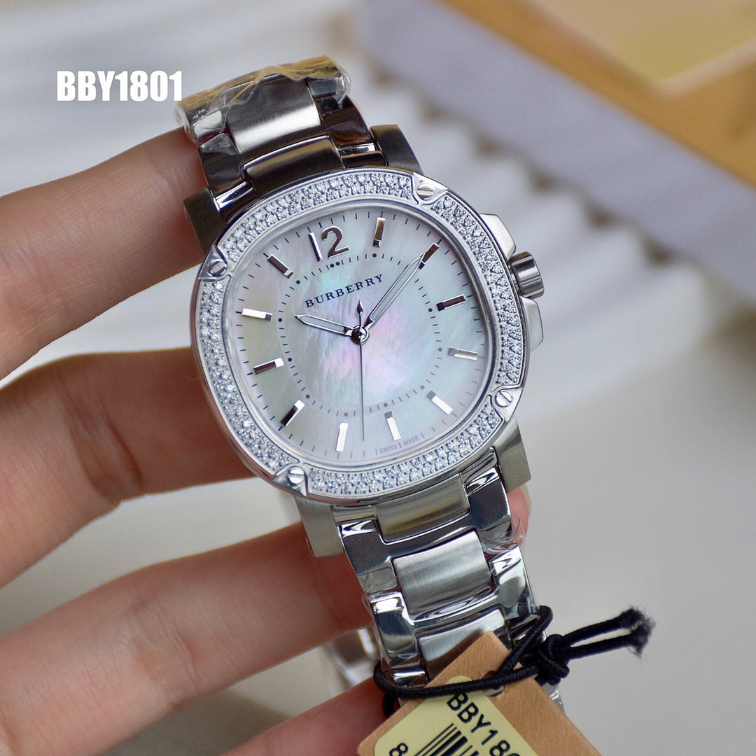 BUR Embellished Bezel Women's Bracelet Watch