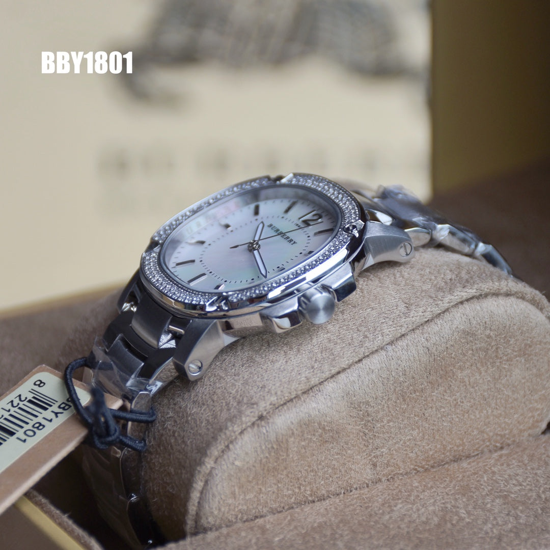 BUR Embellished Bezel Women's Bracelet Watch