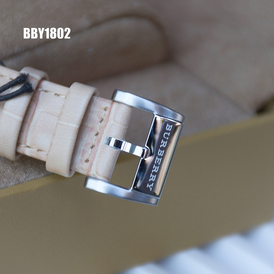 BUR Champagne Dial Women's Beige Strap Watch