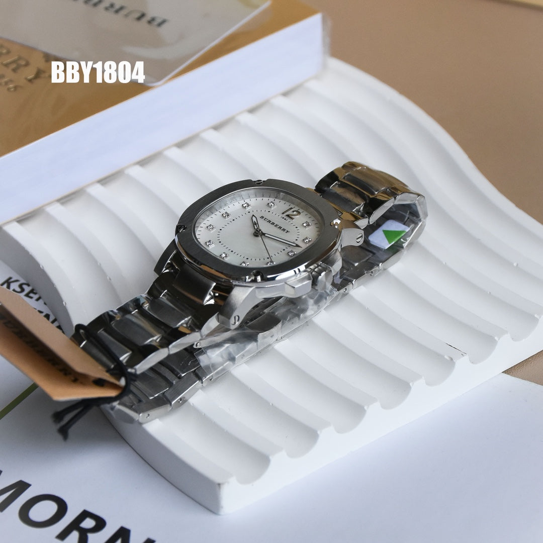 BUR Cushion Case Women's Silver Bracelet Watch