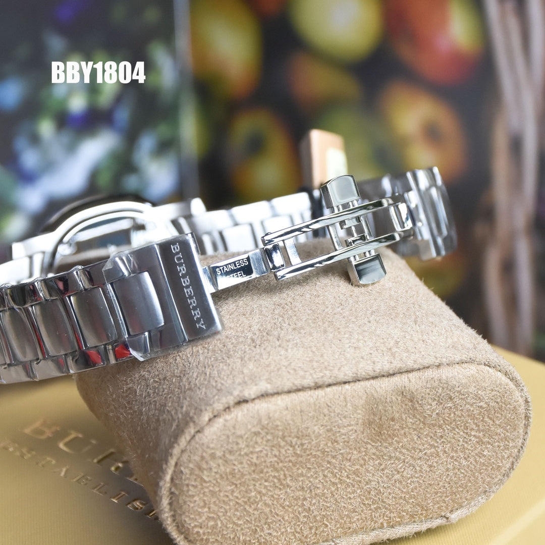 BUR Cushion Case Women's Silver Bracelet Watch