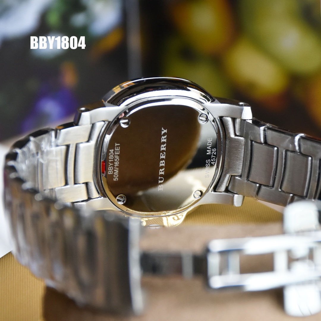 BUR Cushion Case Women's Silver Bracelet Watch