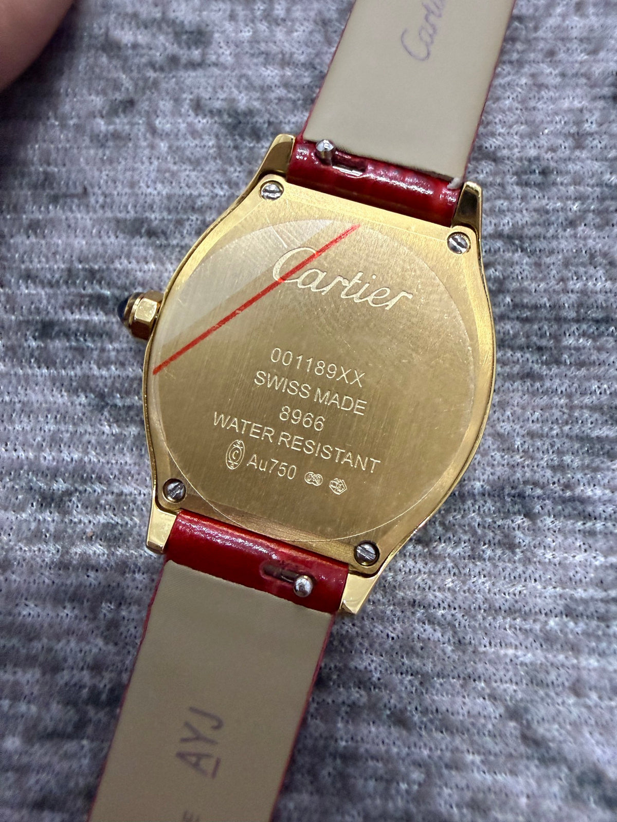 CA Refined Tonneau Leather Strap Watch