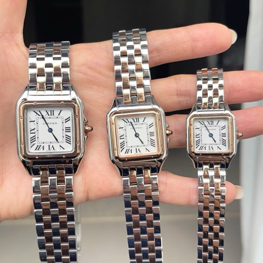 CA Two-Tone Rectangular Bracelet Watch