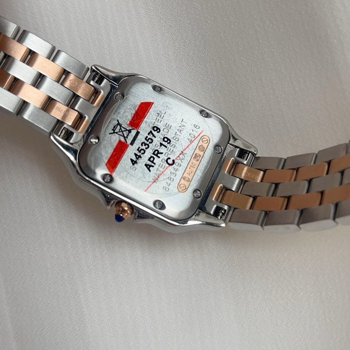 CA Two-Tone Rectangular Bracelet Watch
