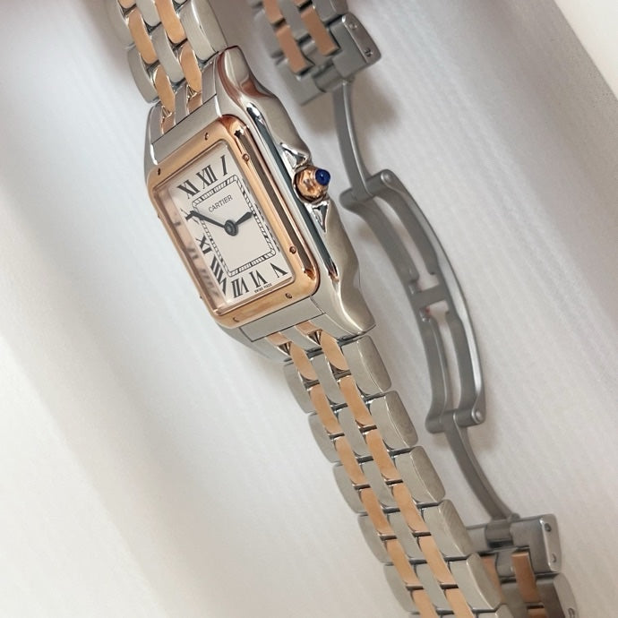CA Two-Tone Rectangular Bracelet Watch