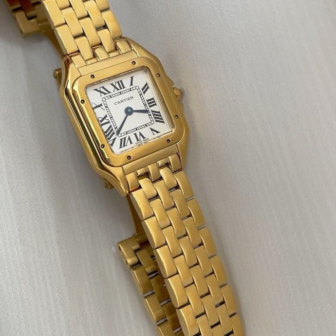 CA Gold-Tone Rectangular Bracelet Watch