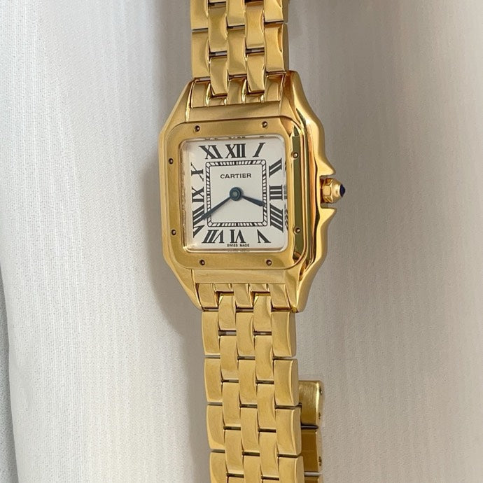CA Gold-Tone Rectangular Bracelet Watch