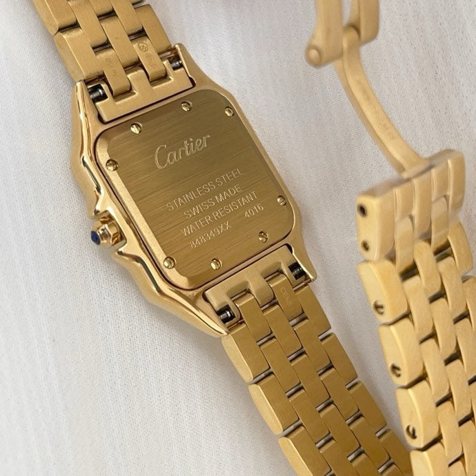 CA Gold-Tone Rectangular Bracelet Watch