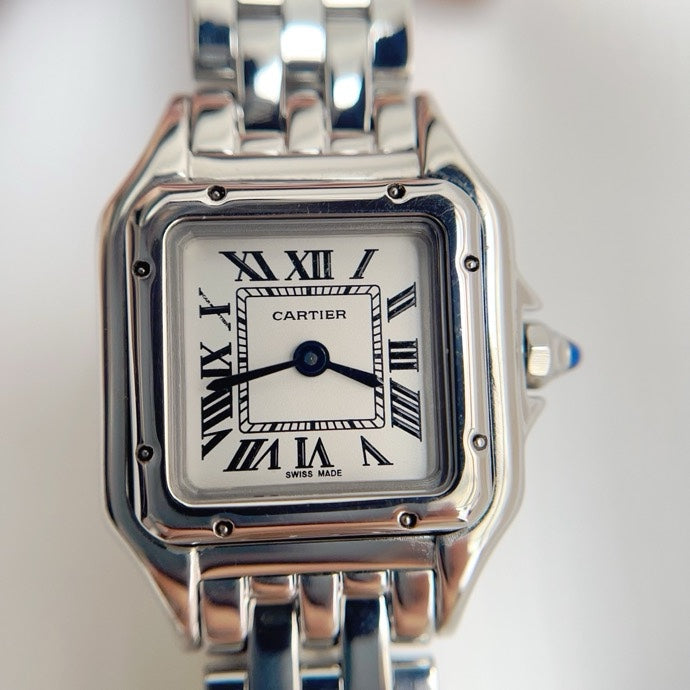 CA Silver-Tone Rectangular Bracelet Watch