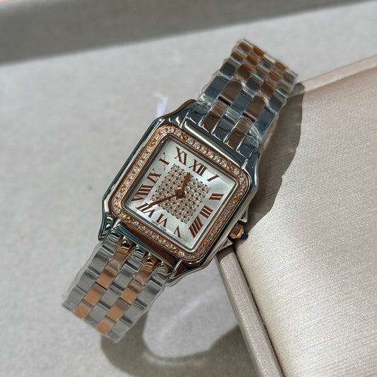 CA Two-Tone Embellished Dial Bracelet Watch