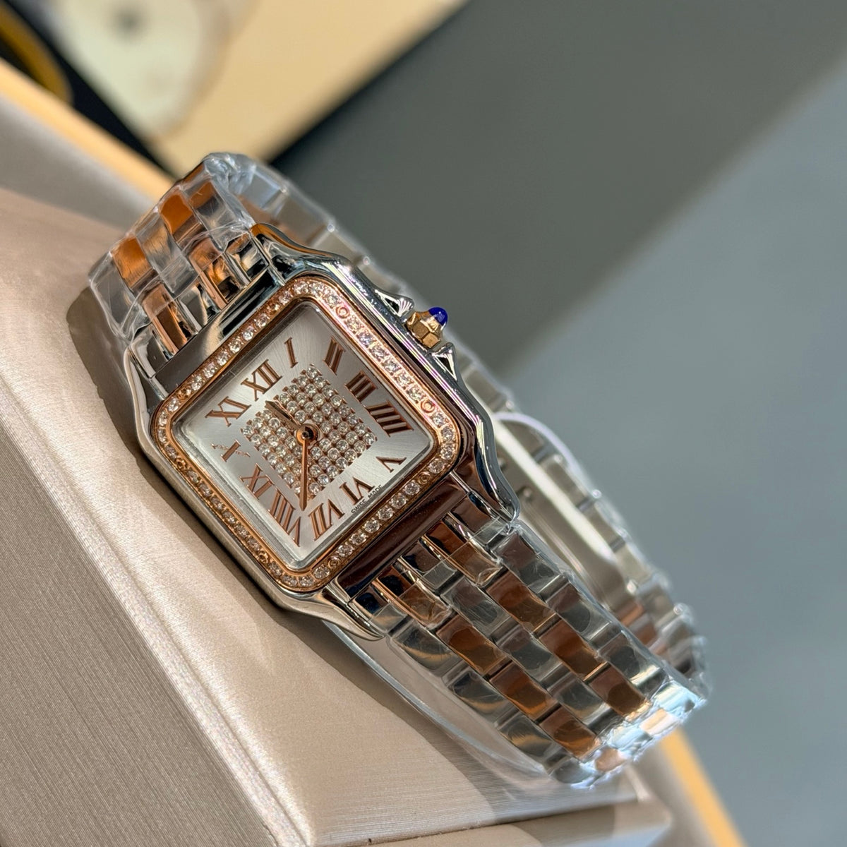 CA Two-Tone Embellished Dial Bracelet Watch