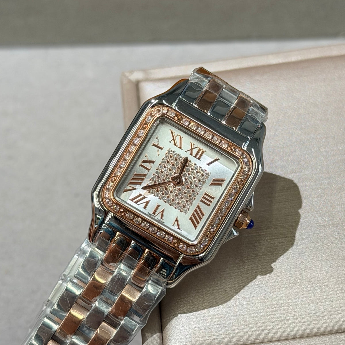 CA Two-Tone Embellished Dial Bracelet Watch