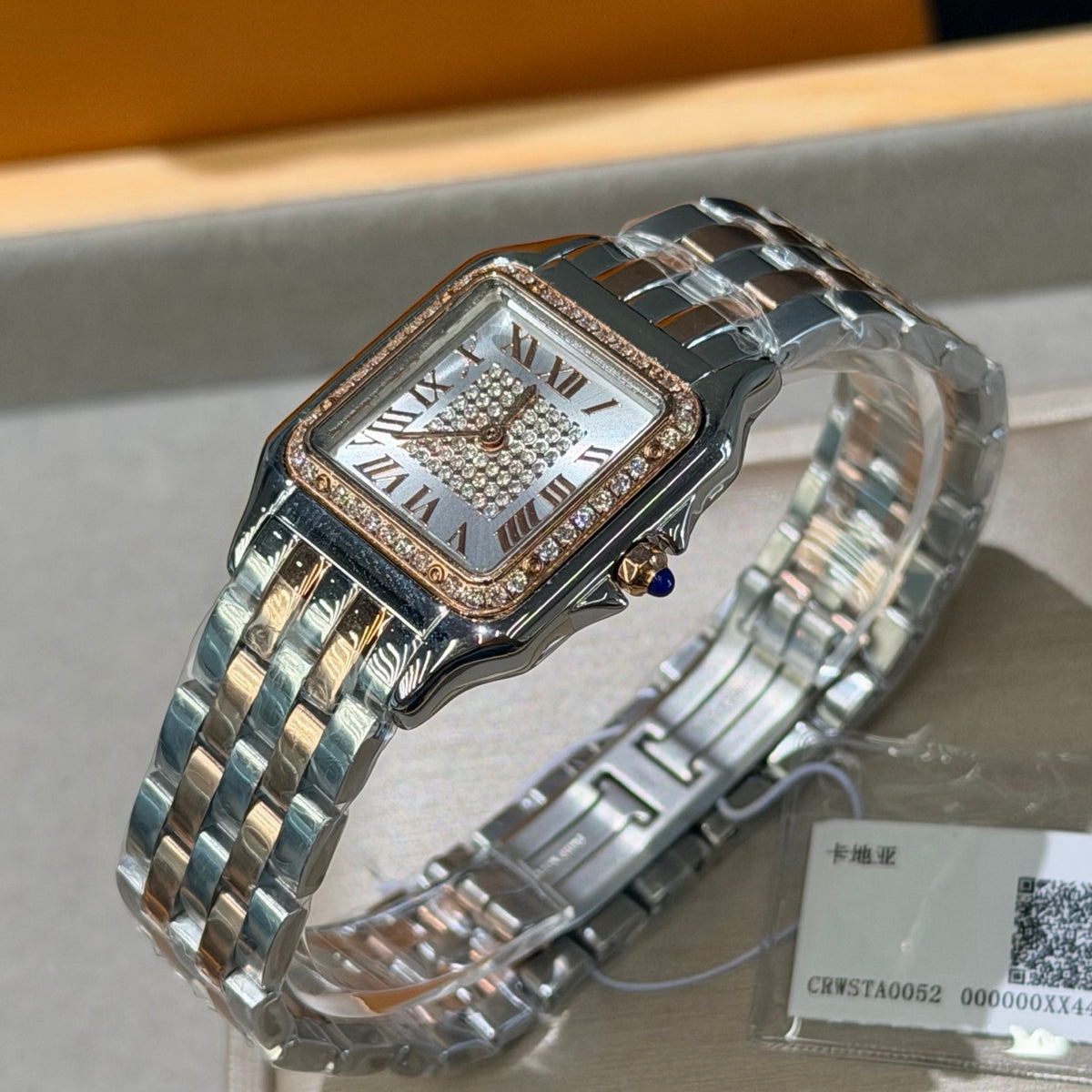 CA Two-Tone Embellished Dial Bracelet Watch