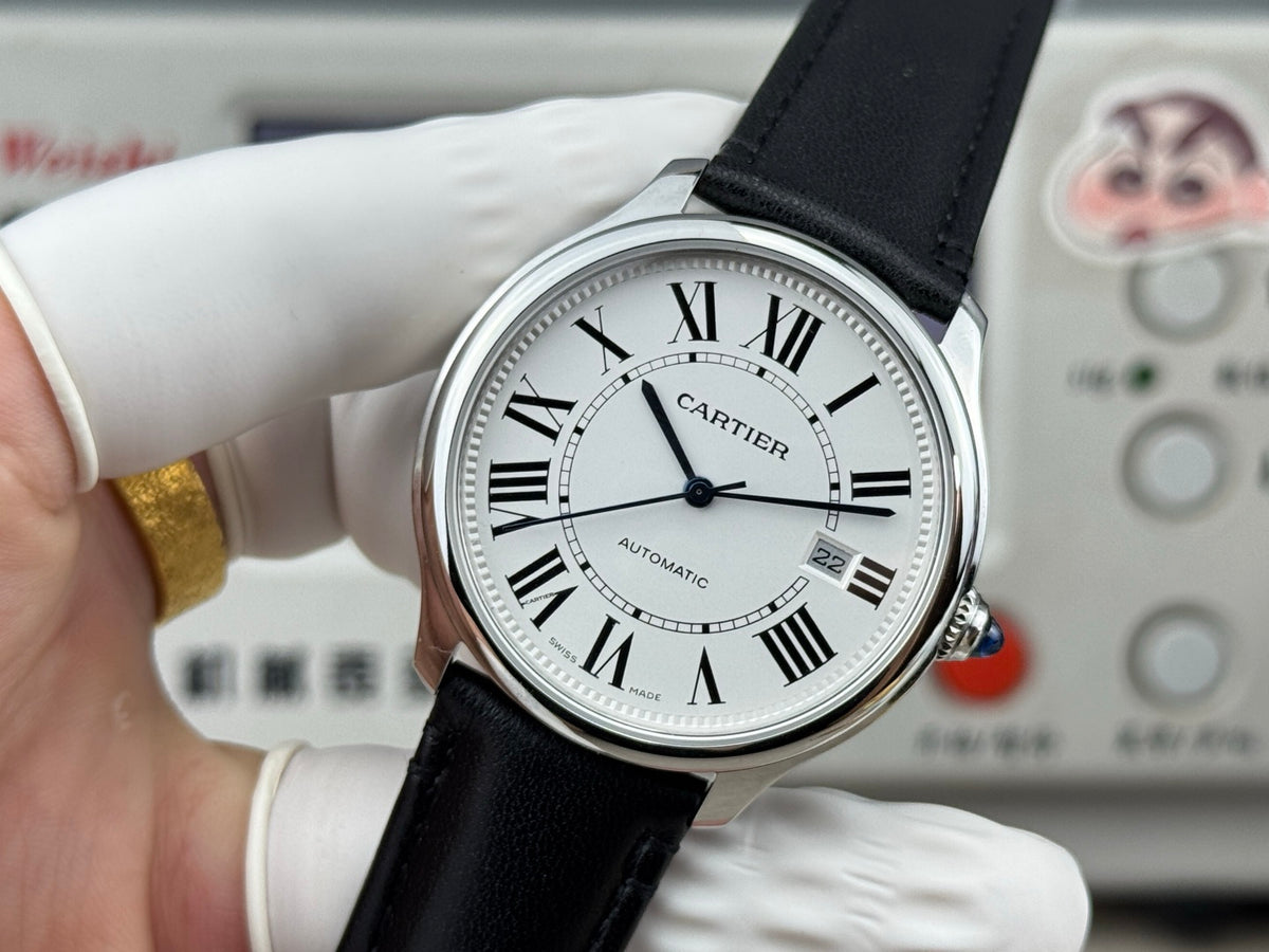 CA Roman Dial Automatic Leather Strap Watch