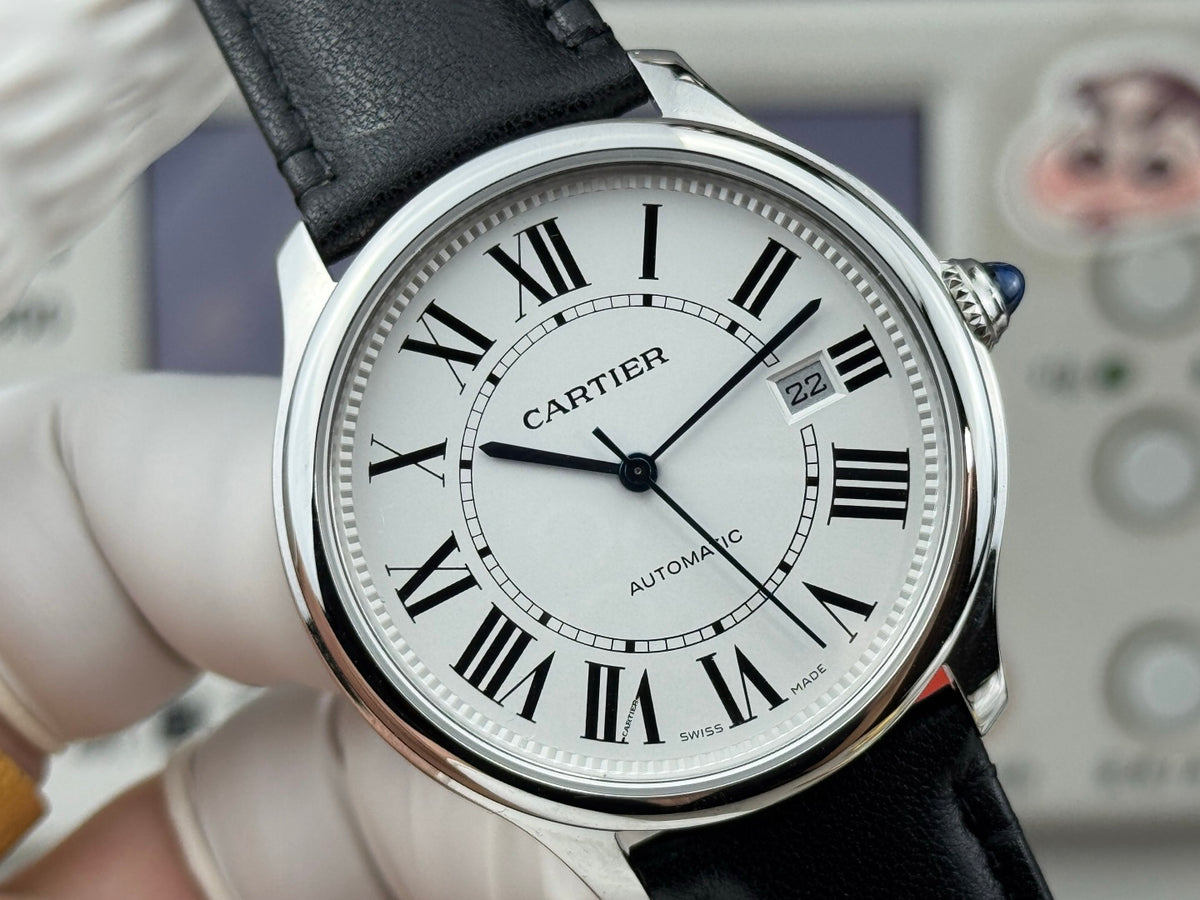 CA Roman Dial Automatic Leather Strap Watch