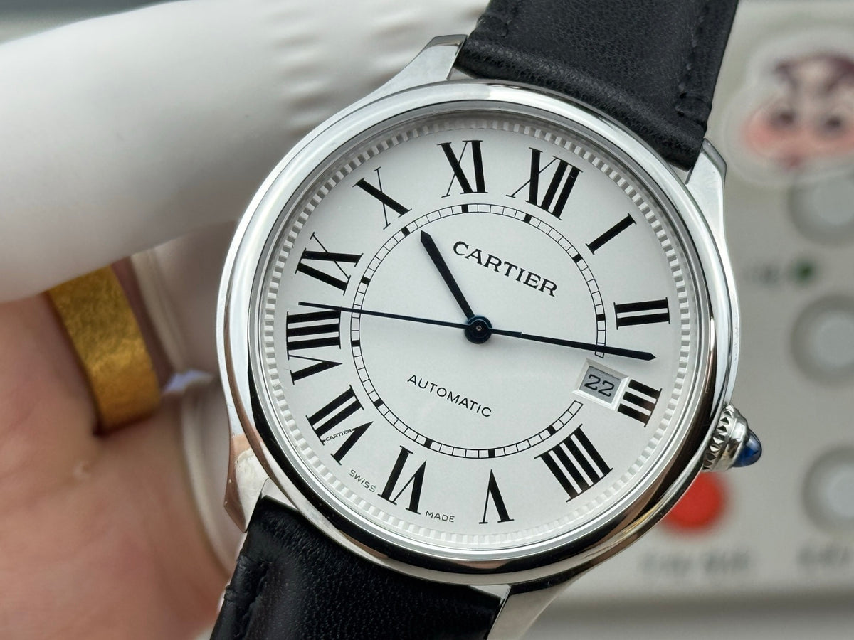 CA Roman Dial Automatic Leather Strap Watch