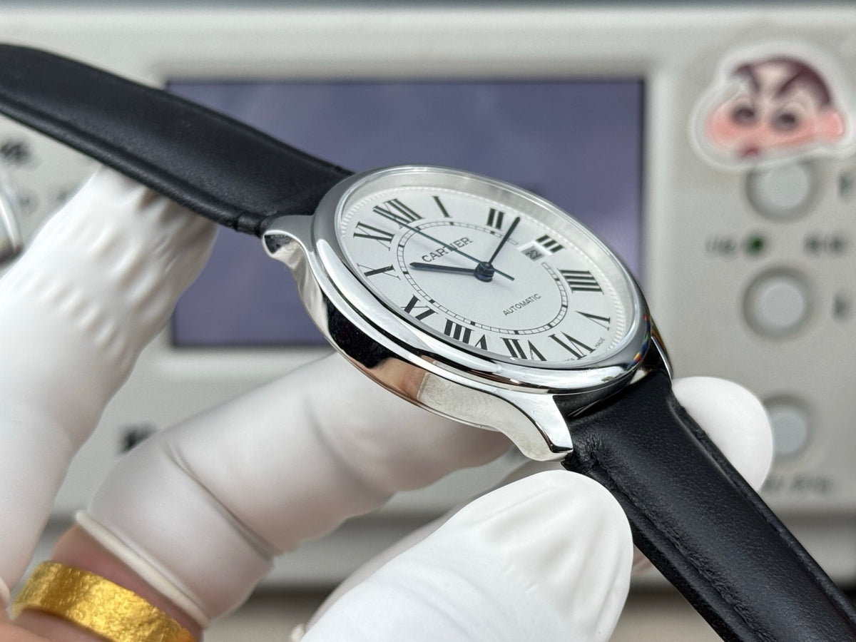 CA Roman Dial Automatic Leather Strap Watch