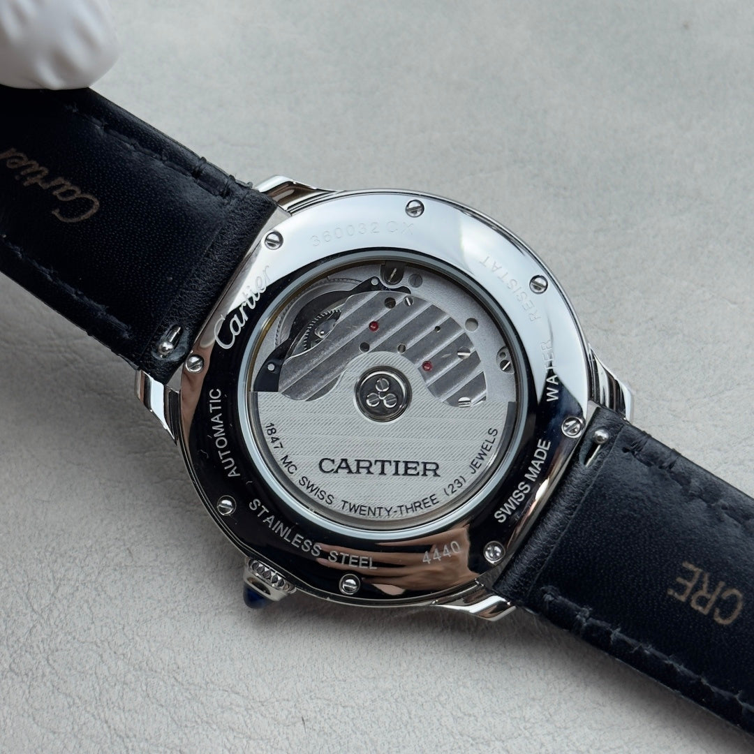 CA Roman Dial Automatic Leather Strap Watch