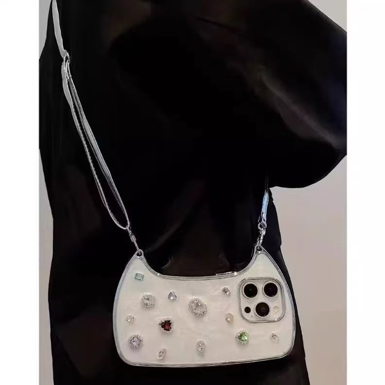 Celeste Jeweled Handbag iPhone Case crossbody styling
