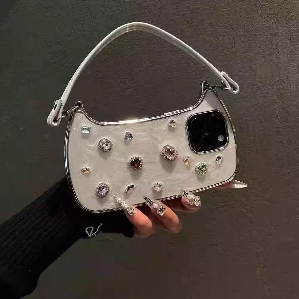 Celeste Jeweled Handbag iPhone Case close view