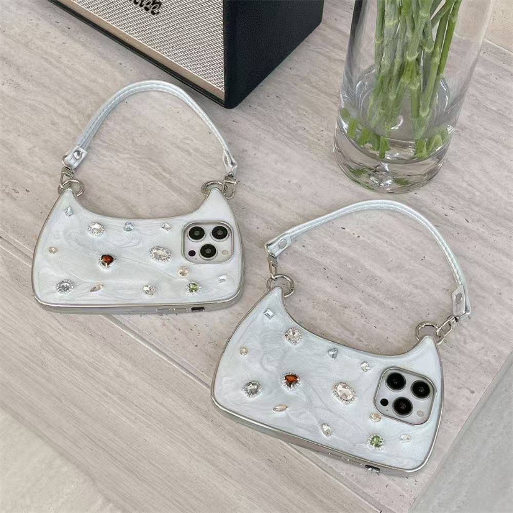 Celeste Jeweled Handbag iPhone Case pair