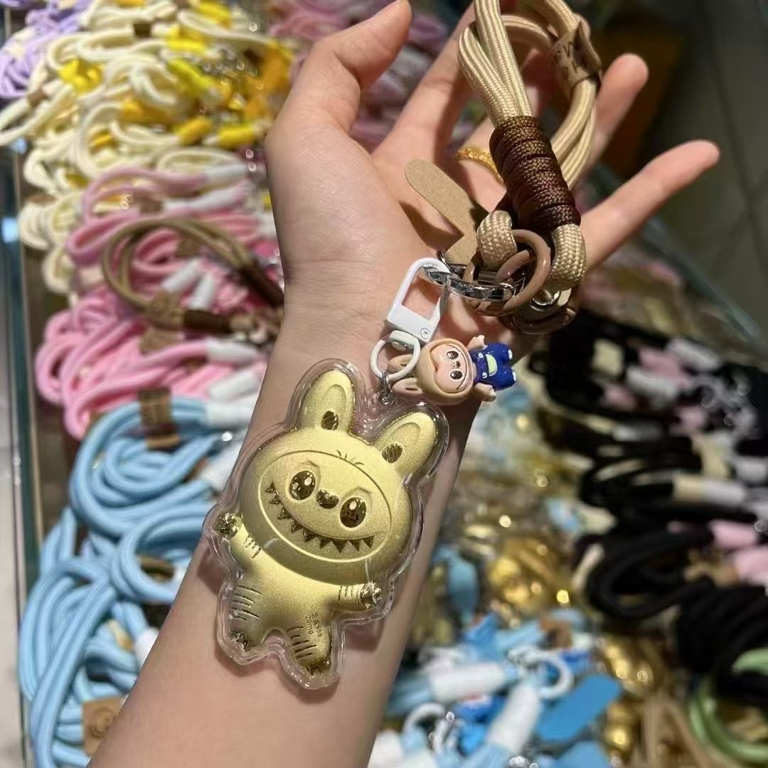 Llavero Oro Mini labubu
