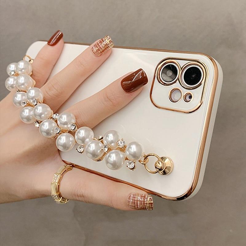 Gloss Pearl Chain iPhonefodral
