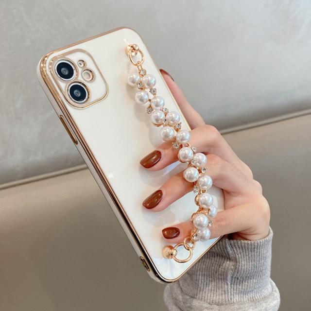 Gloss Pearl Chain iPhonefodral