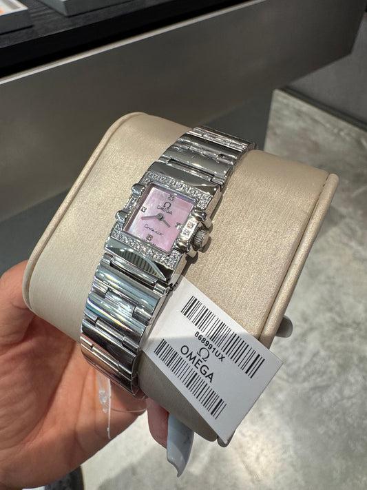 OM Blush Rectangular Bracelet Watch