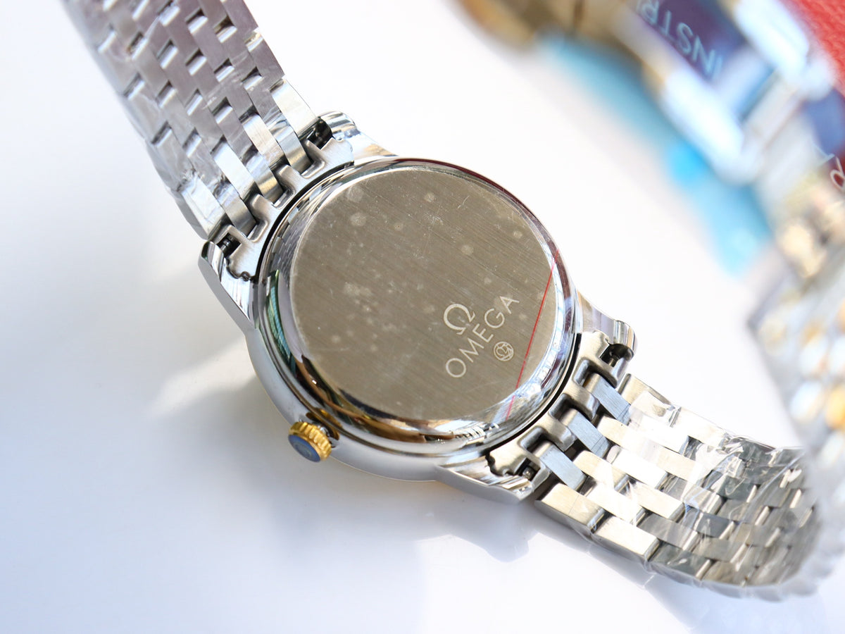OM Two-Tone Ivory Dial Bracelet Watch