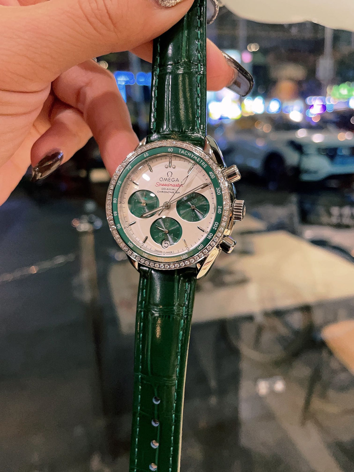 OM Embellished Multi-Dial Strap Watch