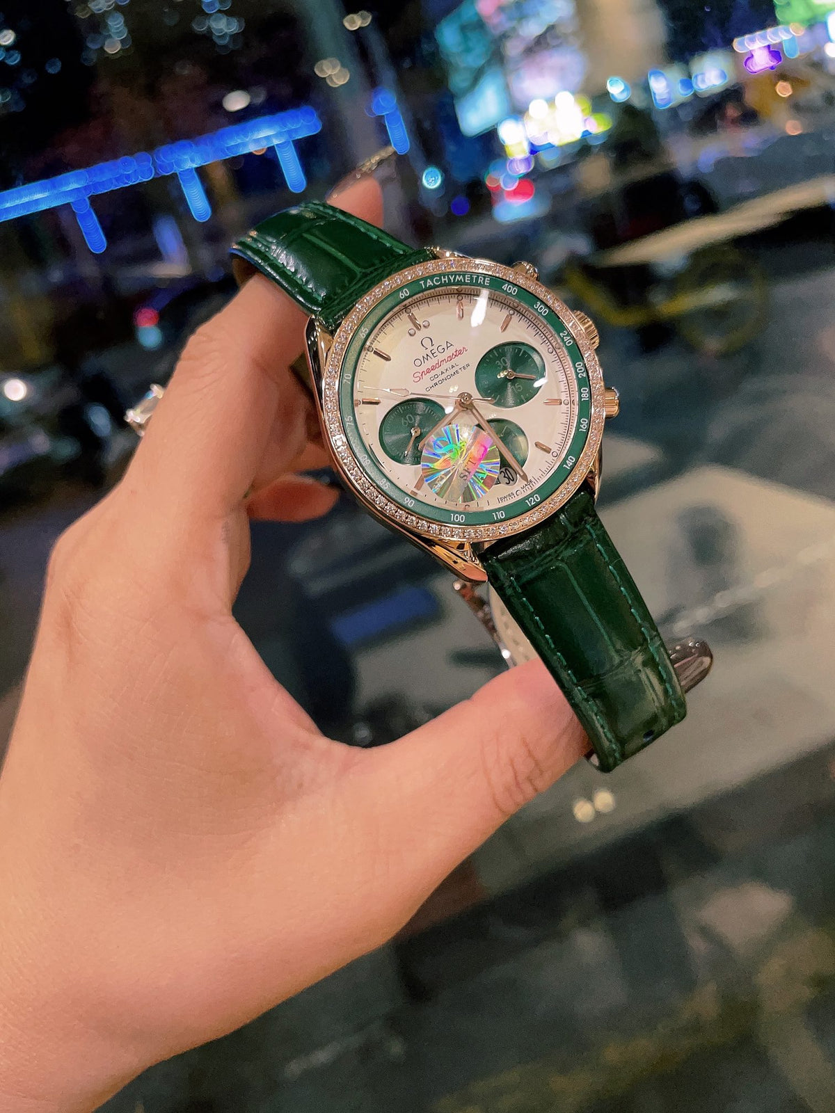 OM Embellished Multi-Dial Strap Watch