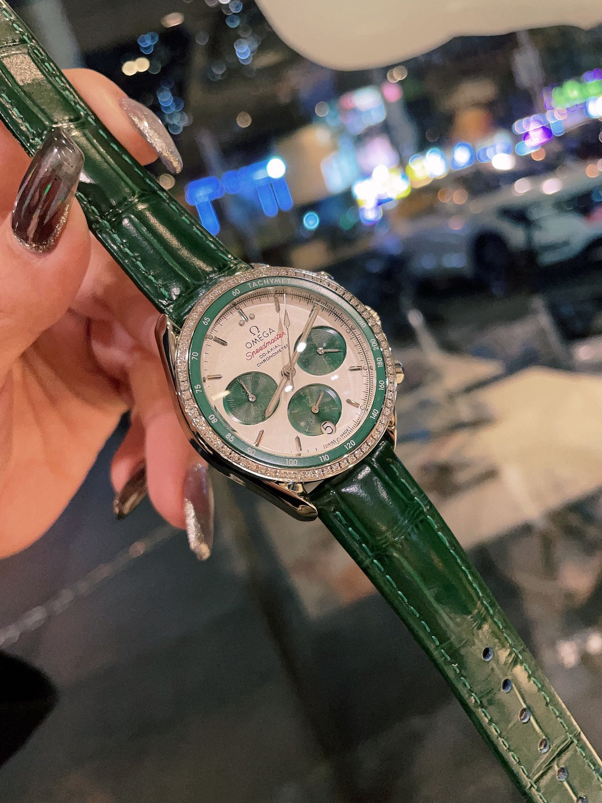 OM Embellished Multi-Dial Strap Watch