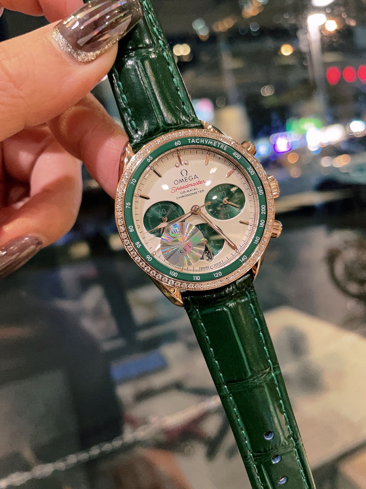 OM Embellished Multi-Dial Strap Watch
