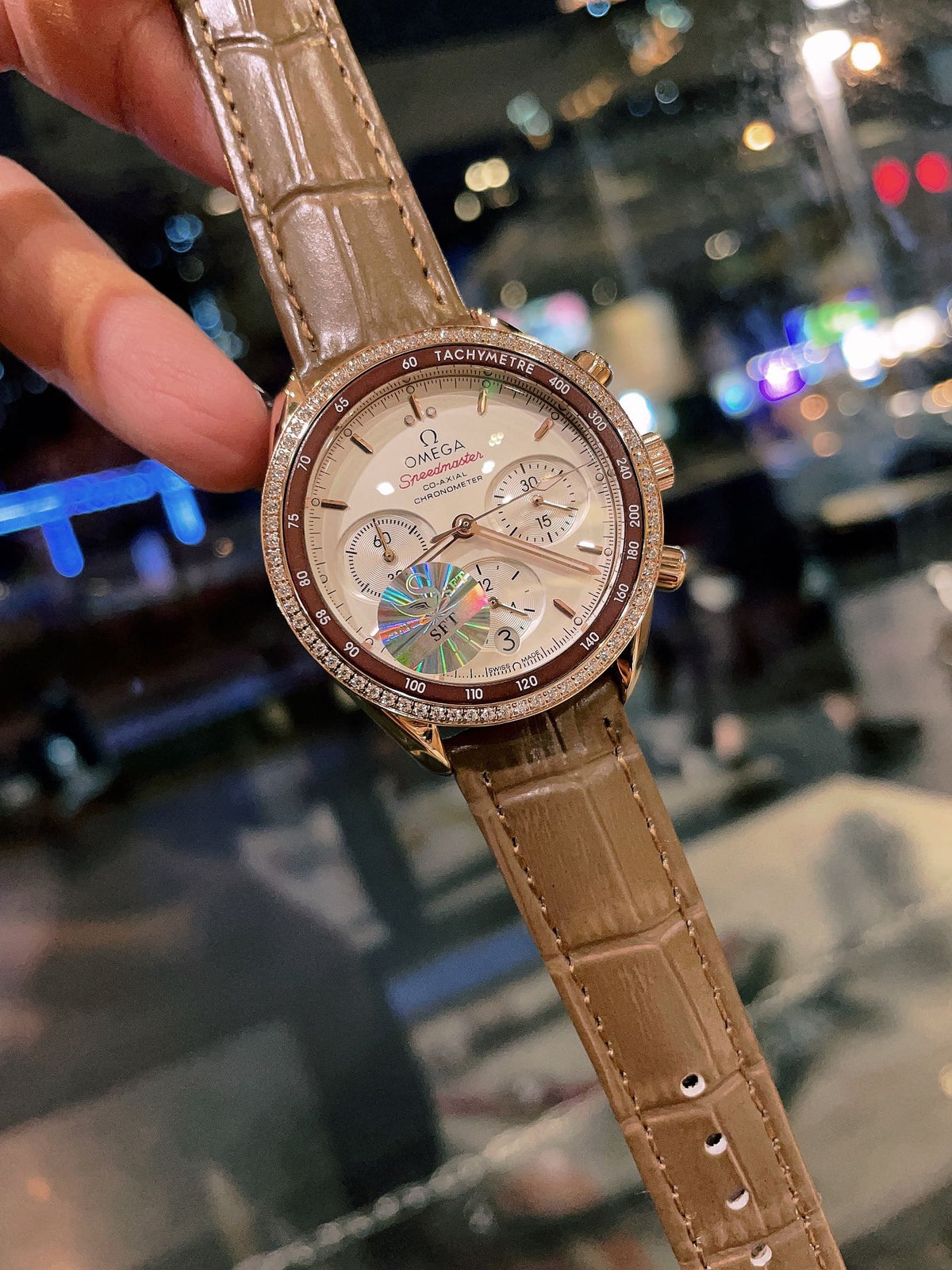OM Embellished Multi-Dial Strap Watch