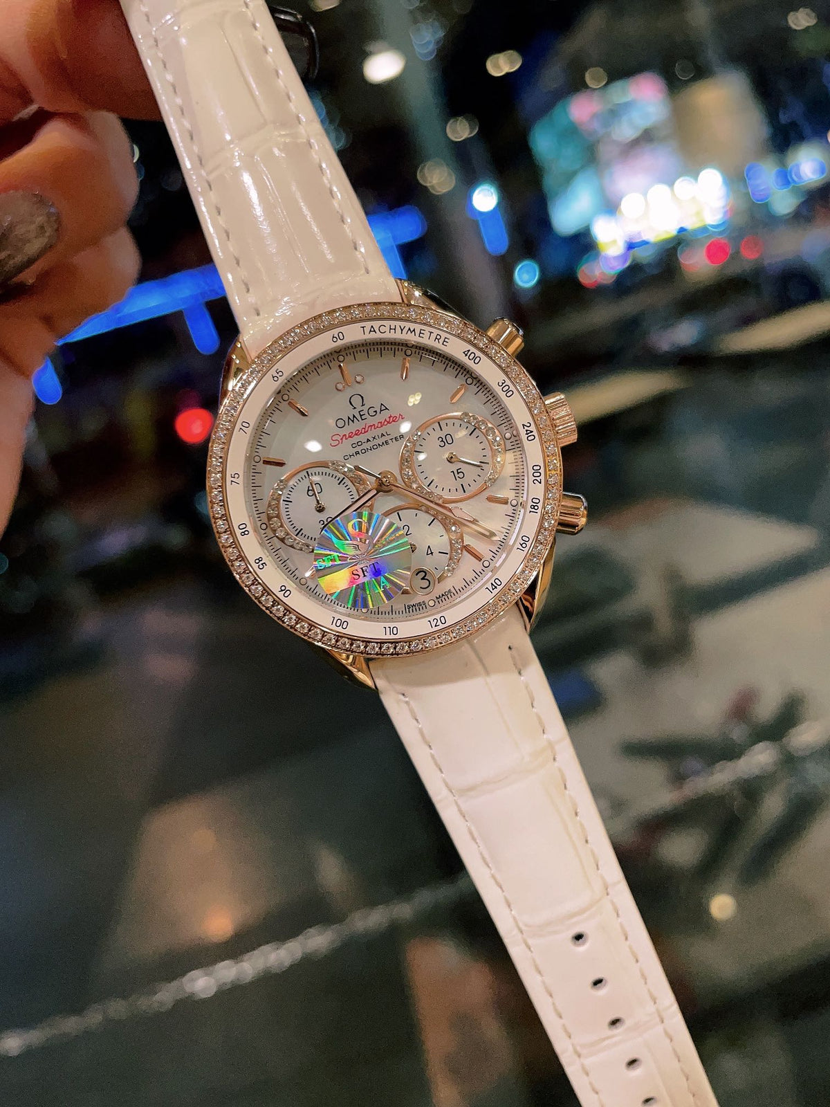 OM Embellished Multi-Dial Strap Watch