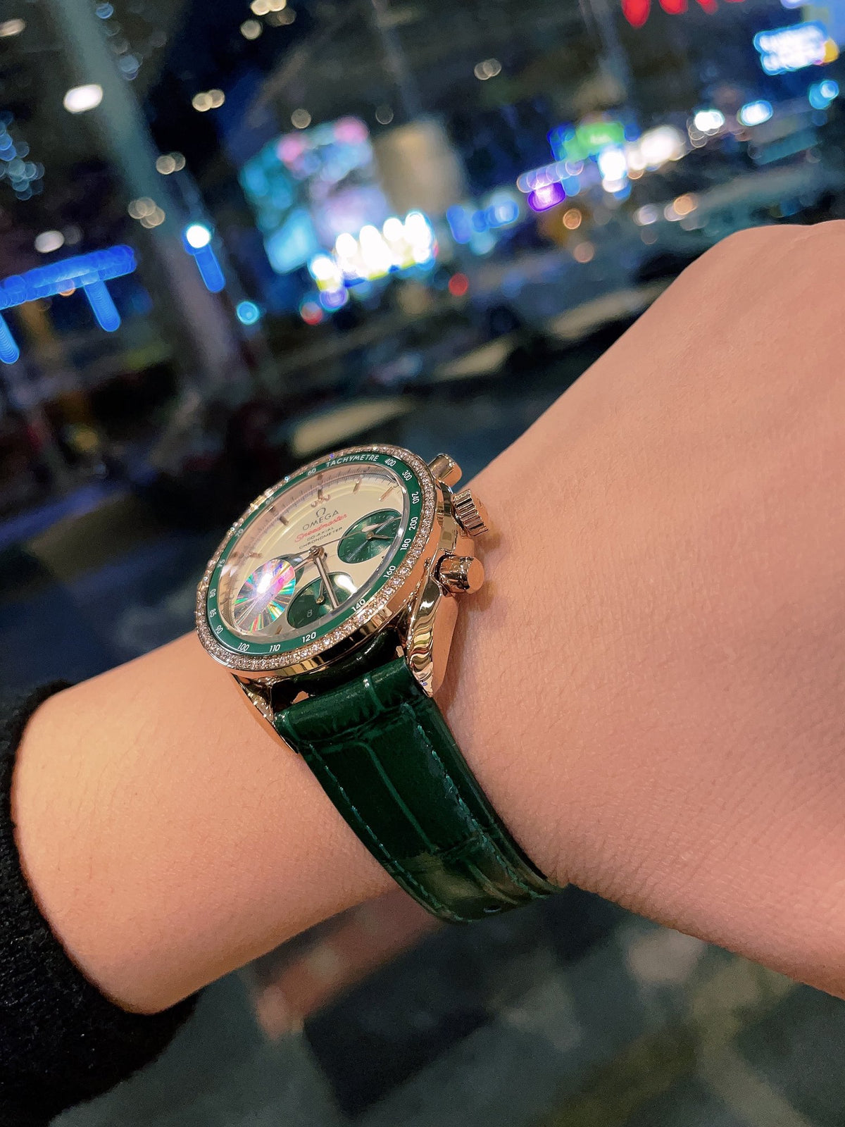OM Embellished Multi-Dial Strap Watch